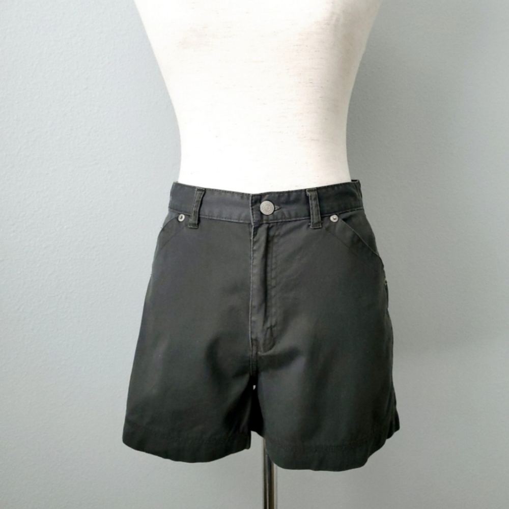 Palmetto's Vintage Army Green High Waisted Boho Festival Shorts, Size 9 - Picture 4 of 16
